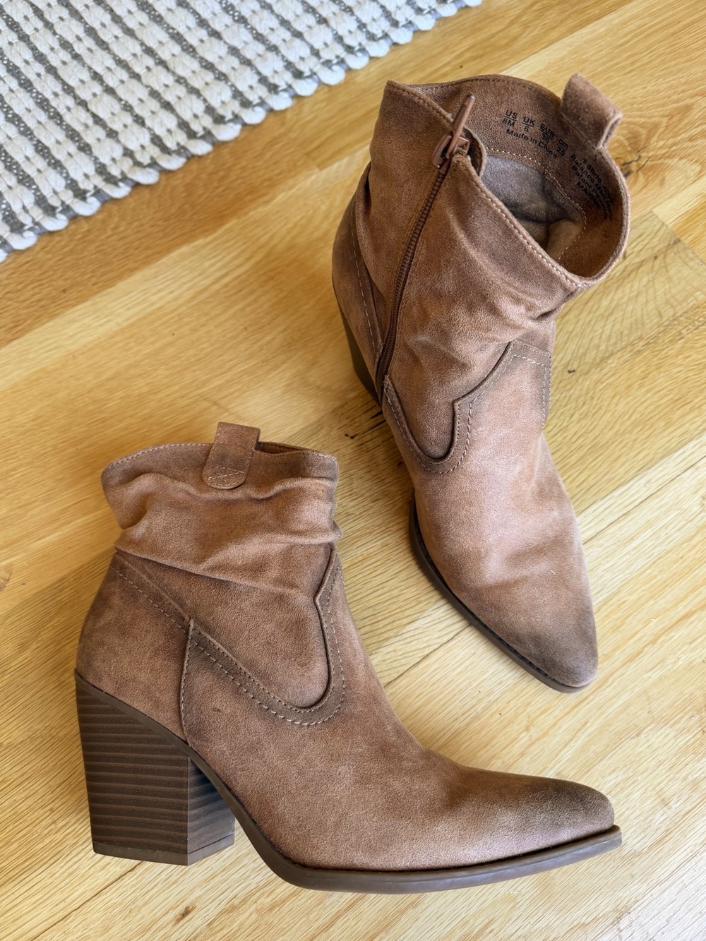Soul Naturalizer Brown Suede Pointed Toe Booties